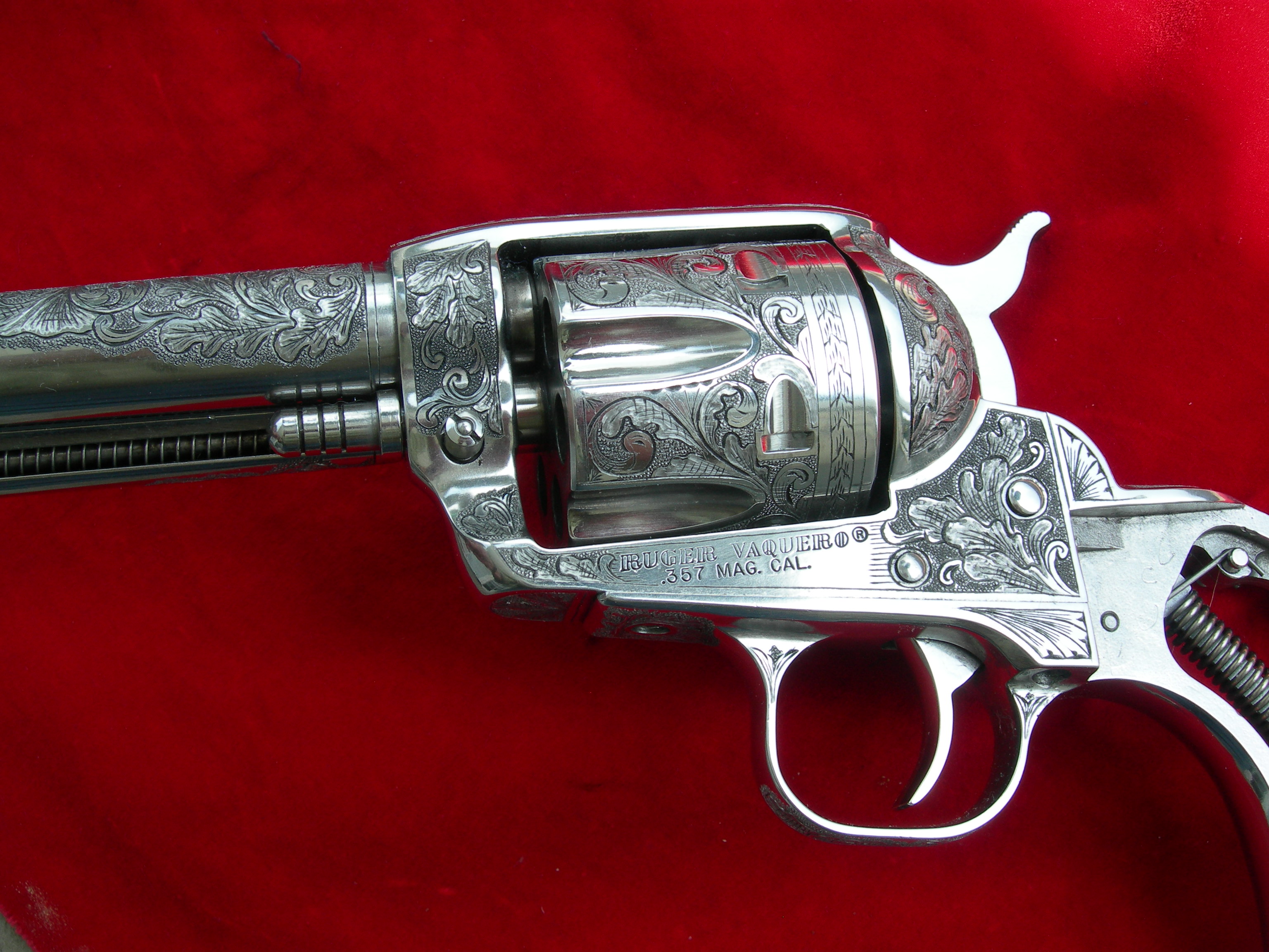 Carved Ruger Vaquero Gouse Freelance Firearms Engraving Gun Engraver Pistol Shotgun Rifle 5960